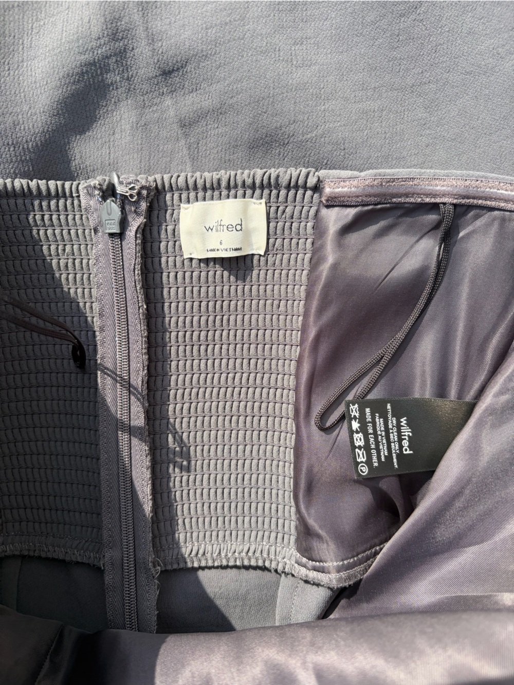 Aritzia Wilfred Endless Jumpsuit - Strapless Wide-Leg Jumpsuit in Gray - Picture 6 of 10